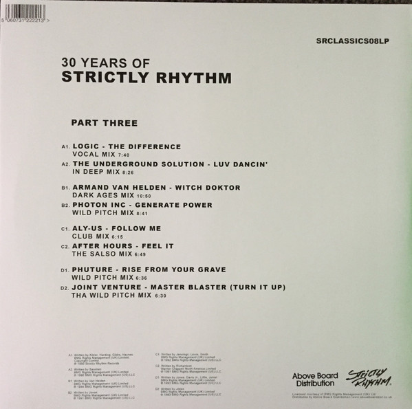 Various - 30 Years Of Strictly Rhythm Part Three | Strictly Rhythm (SRCLASSICS08LP) - 2