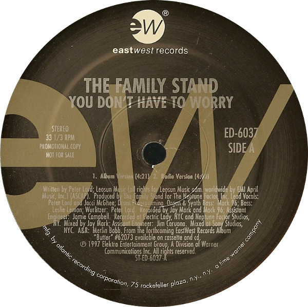 The Family Stand - You Don't Have To Worry | EastWest (ED-6037) The Family Stand - You Don't Have To Worry | EastWest (ED-6037)