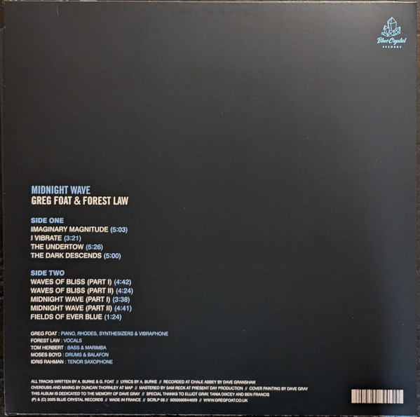 Greg Foat & Forest Law - Midnight Wave | Blue Crystal Records (BCRLP 08) - 2 Greg Foat & Forest Law - Midnight Wave | Blue Crystal Records (BCRLP 08) - 2