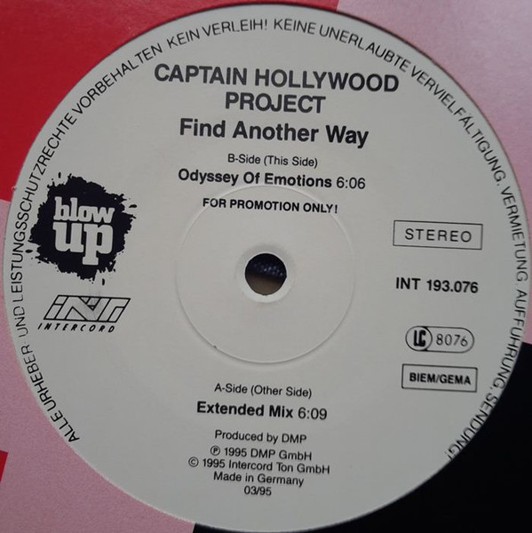Captain Hollywood Project - Find Another Way | Blow Up (INT 193.076) Captain Hollywood Project - Find Another Way | Blow Up (INT 193.076)