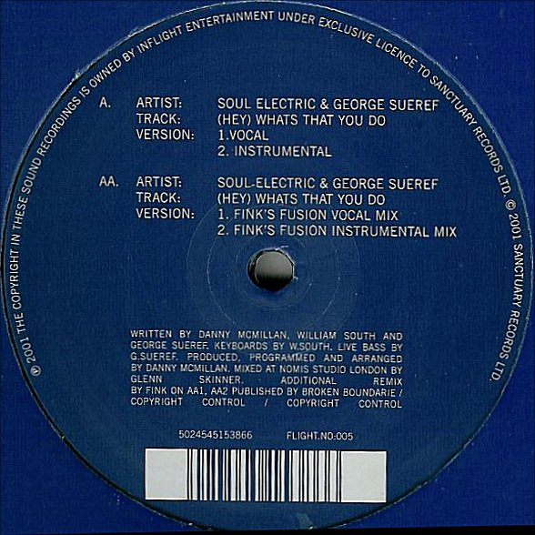 Soul Electric & George Sueref - (Hey) Whats That You Do | In-Flight Entertainment (FLIGHT.NO:005)
