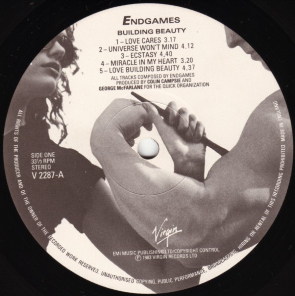 Endgames - Building Beauty | Virgin (V 2287) - 3 Endgames - Building Beauty | Virgin (V 2287) - 3