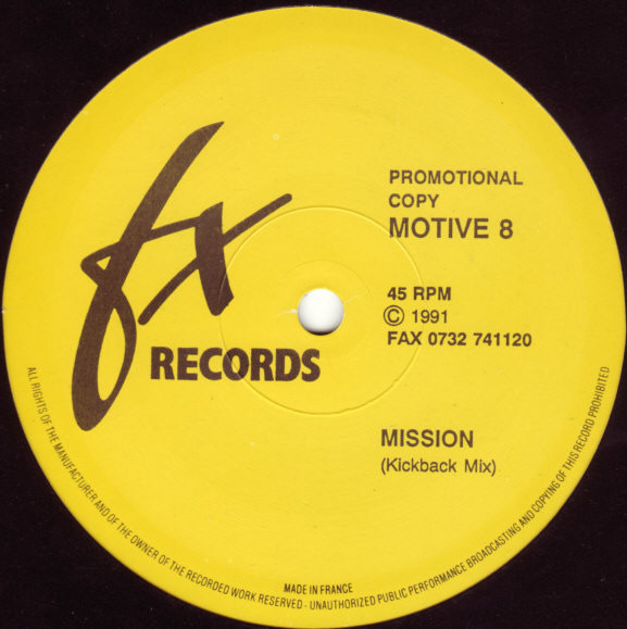 Motive 8 - Mission | FX Records (FX 02) - 2