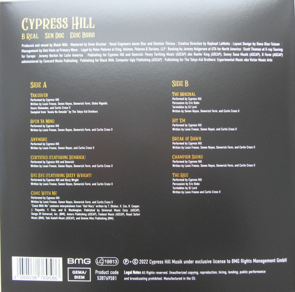 Cypress Hill - Back In Black | BMG (538769581)