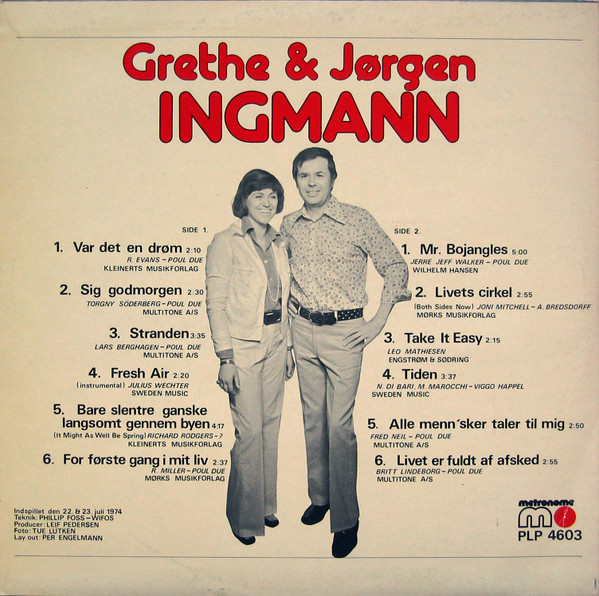 Grethe & Jørgen Ingmann - Grethe & Jørgen Ingmann | Metronome (PLP 4603) - 2