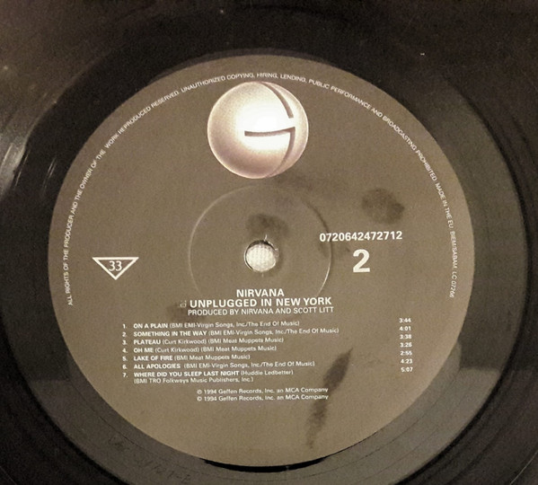 Nirvana - MTV Unplugged In New York | Geffen Records (0720642472712) - 4