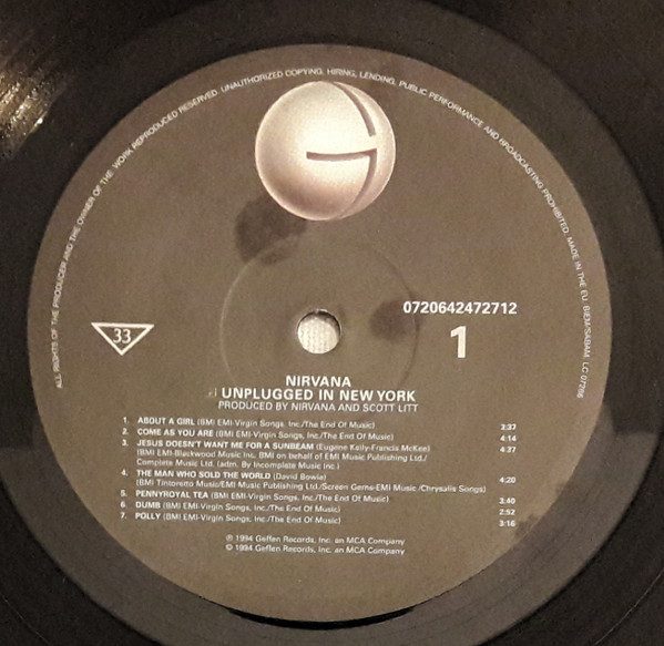 Nirvana - MTV Unplugged In New York | Geffen Records (0720642472712) - 3