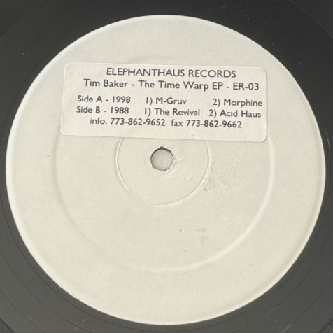 Tim Baker - The Time Warp EP | Elephanthaus (ER 03) - main
