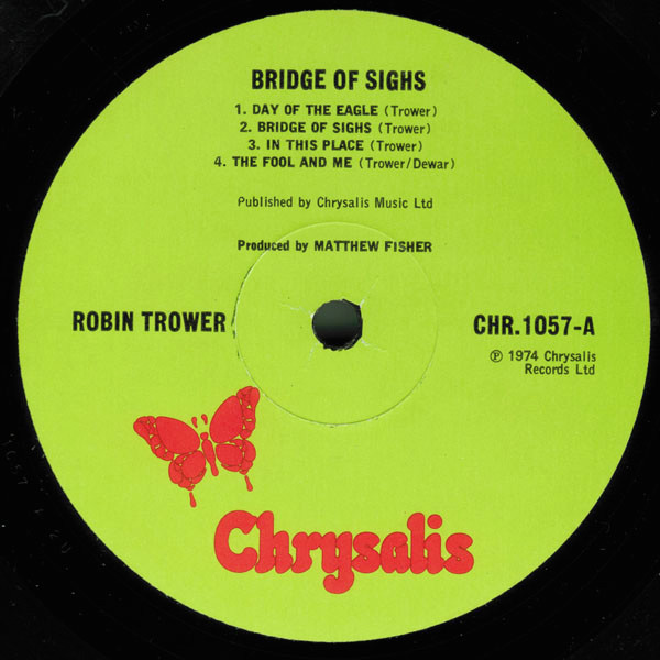 Robin Trower - Bridge Of Sighs | Chrysalis (CHR 1057) - 2