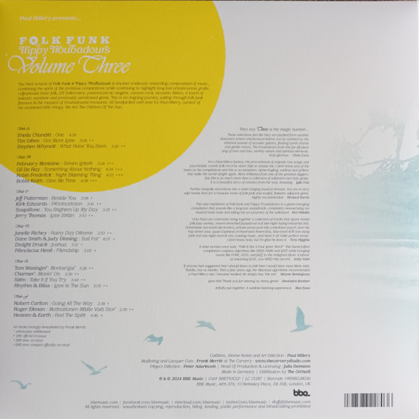 Paul Hillery - Folk Funk & Trippy Troubadours Volume Three | BBE (BBE793CLP) - 2