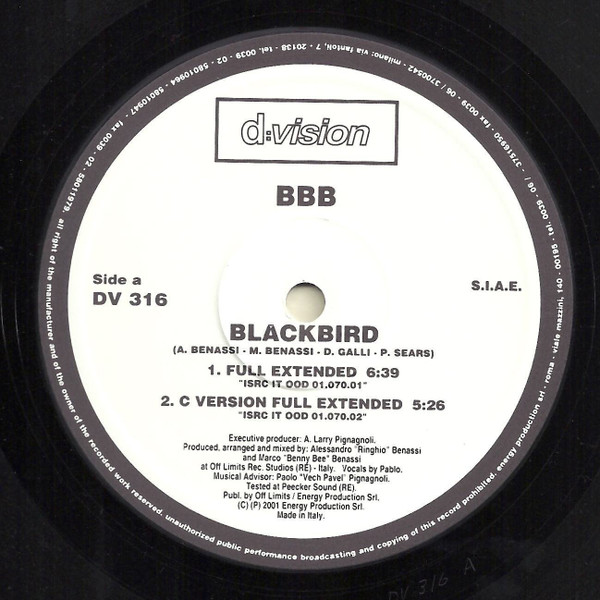 BBB - Blackbird | D:vision Records (DV 316) - 2 BBB - Blackbird | D:vision Records (DV 316) - 2