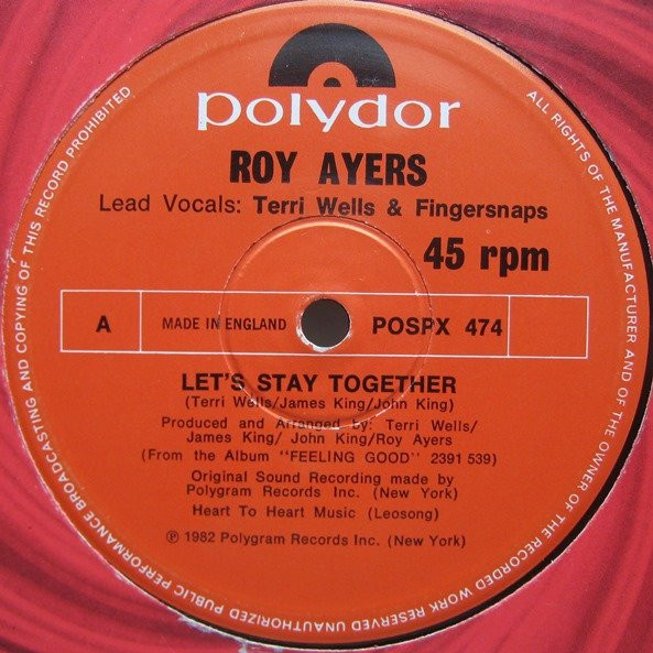 Roy Ayers - Let's Stay Together | Polydor (POSPX 474)