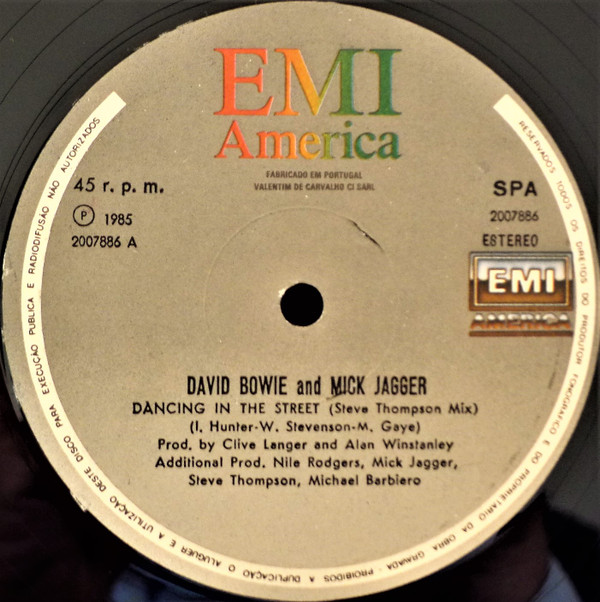 David Bowie , Mick Jagger - Dancing In The Street | EMI America (2007886) - 2