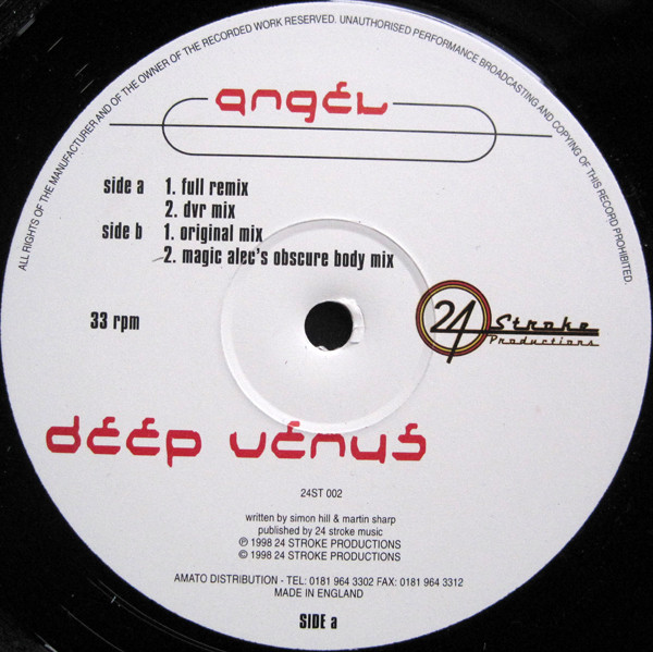 Angel - Deep Venus | 24 Stroke Productions (24ST 002) - main Angel - Deep Venus | 24 Stroke Productions (24ST 002) - main