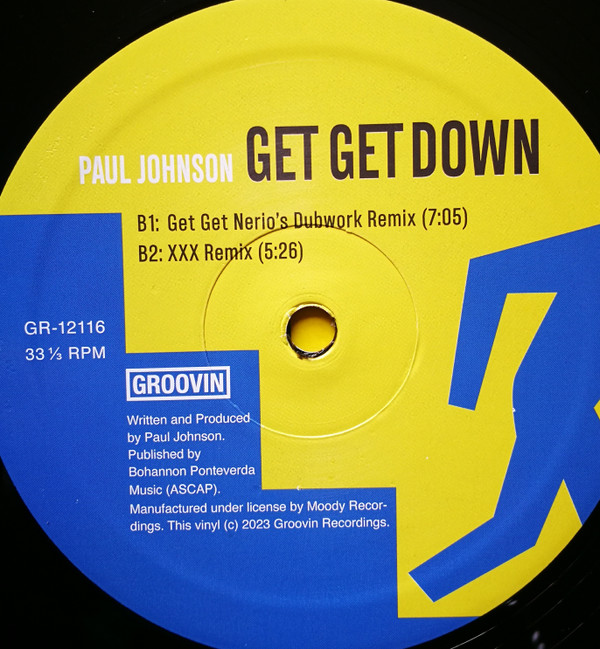 Paul Johnson - Get Get Down | Groovin Recordings (GR-12116) - 3