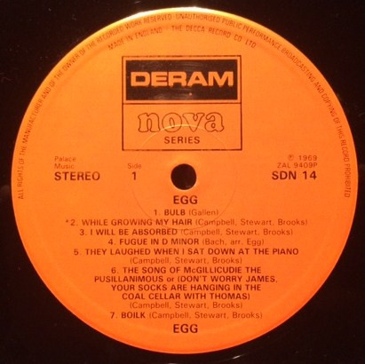 Egg - Egg | Deram (SDN 14) - 2