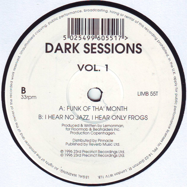 Dark Sessions - Vol. 1 | Limbo Records (LIMB 55T)