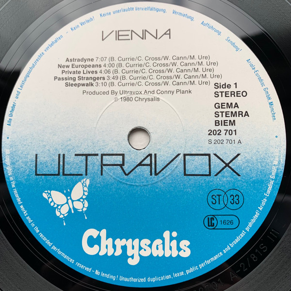 Ultravox - Vienna | Chrysalis (202 701) - 4