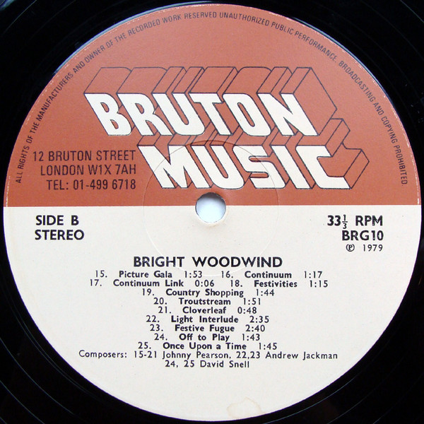 Various - Bright Orchestra / Bright Woodwind | Bruton Music (BRG 10) - 4