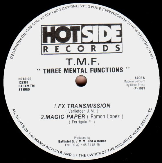 T.M.F. - Volume 1 | Hotside Records (HOTSIDE 129301) - 2