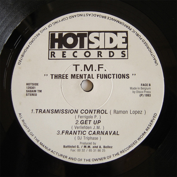 T.M.F. - Volume 1 | Hotside Records (HOTSIDE 129301) - 3