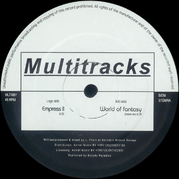 Funk Function - Empress II / World Of Fantasy | Multitracks Records (MLT9801)