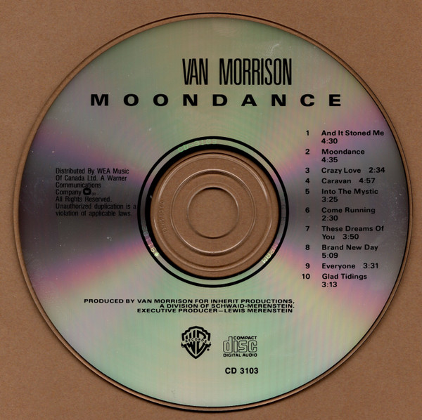 Van Morrison - Moondance | Warner Bros. Records (CD 3103) - 3
