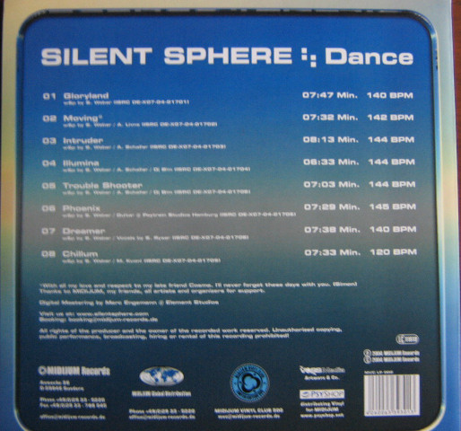 Silent Sphere - Dance | MIDIJUM Records (MVC LP 002) - 2