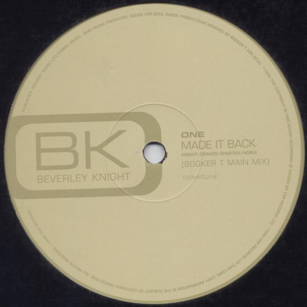 Beverley Knight - Made It Back | Rhythm Series (12RHYDJ 18)