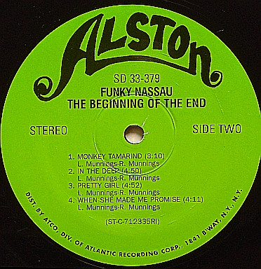 The Beginning Of The End - Funky Nassau | Alston Records (SD 33-379) - 3