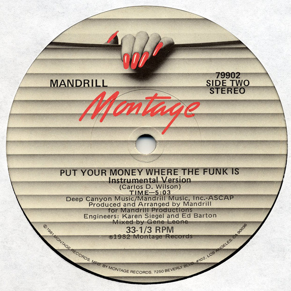 Mandrill - Put Your Money Where The Funk Is | Montage Records (79902) - 2 Mandrill - Put Your Money Where The Funk Is | Montage Records (79902) - 2