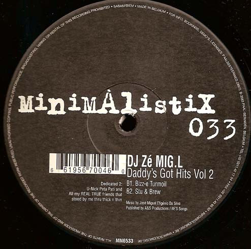 DJ Ze Mig L - Daddy's Got Hits Vol 2 | Minimalistix (MN6533)