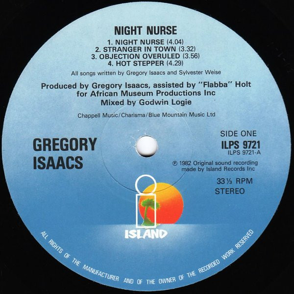 Gregory Isaacs - Night Nurse | Island Records (ILPS 9721) - 3