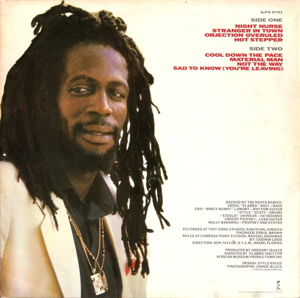 Gregory Isaacs - Night Nurse | Island Records (ILPS 9721) - 2
