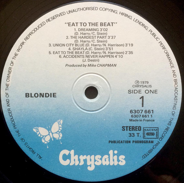 Blondie - Eat To The Beat | Chrysalis (6307 661) - 3