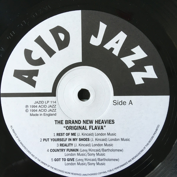 The Brand New Heavies - Original Flava | Acid Jazz (JAZID LP 114) - 3 The Brand New Heavies - Original Flava | Acid Jazz (JAZID LP 114) - 3