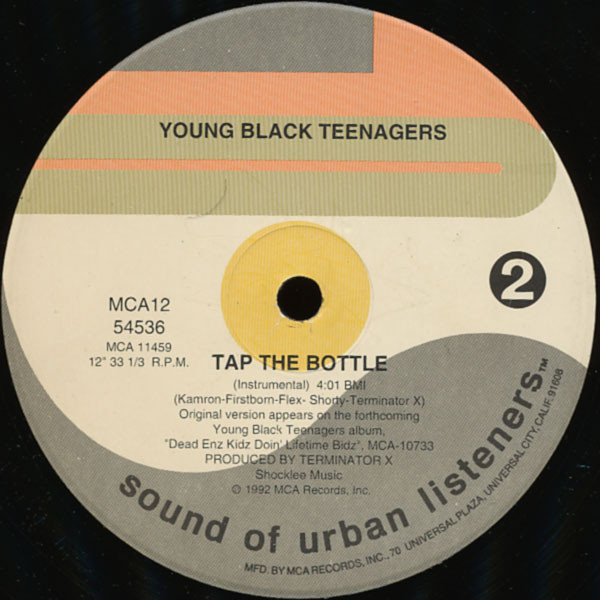 Young Black Teenagers - Tap The Bottle (12") [Vinyl] | SOUL (MCA12 54536) - 4