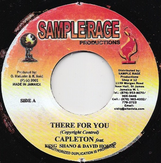 Capleton & king shano & David House - There For You | Sample/Rage Productions (none)