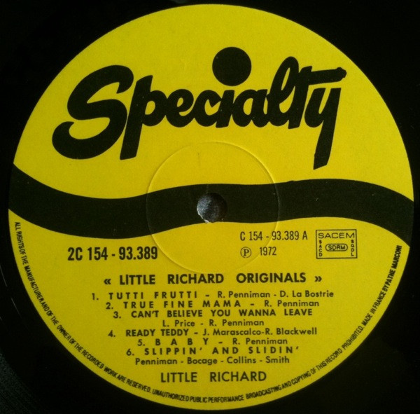 Little Richard - Originals | Specialty (2C 154-93389/90) - 3
