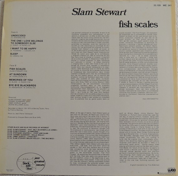 Slam Stewart - Fish Scales | Black And Blue (33.109) - 2