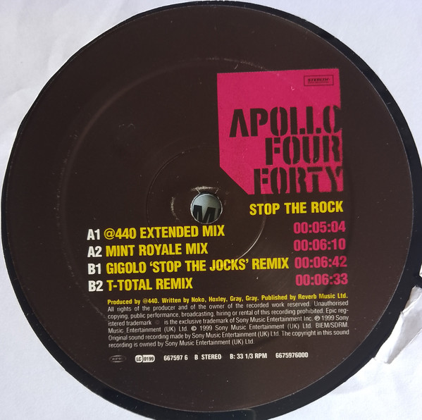Apollo 440 - Stop The Rock | Epic (EPC 667597 6) - 4