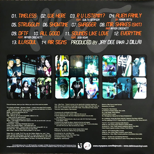 Illa J - Yancey Boys (Instrumentals) | Delicious Vinyl (DV 9047) - 3 Illa J - Yancey Boys (Instrumentals) | Delicious Vinyl (DV 9047) - 3