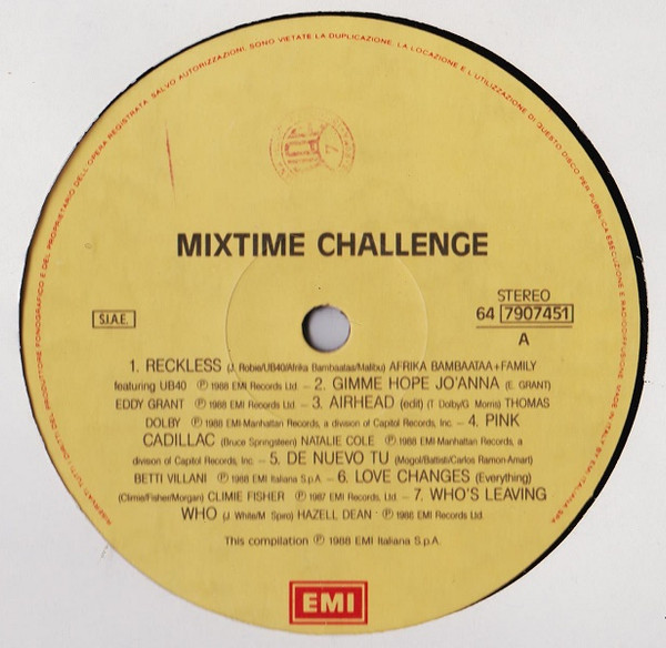 Various - Mixtime Challenge | EMI (64 7907451) - 3