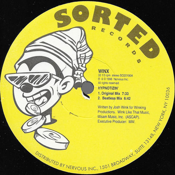 Josh Wink - Hypnotizin' | Sorted Records (SO 20190) - 2