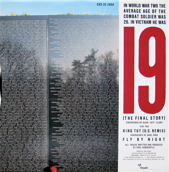 Paul Hardcastle - 19 (The Final Story) | Chrysalis (CHS 32 2860) - 2