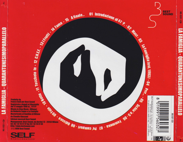 La Famiglia - Quarantunesimoparallelo | Best Sound (BS 021 CD) - 2