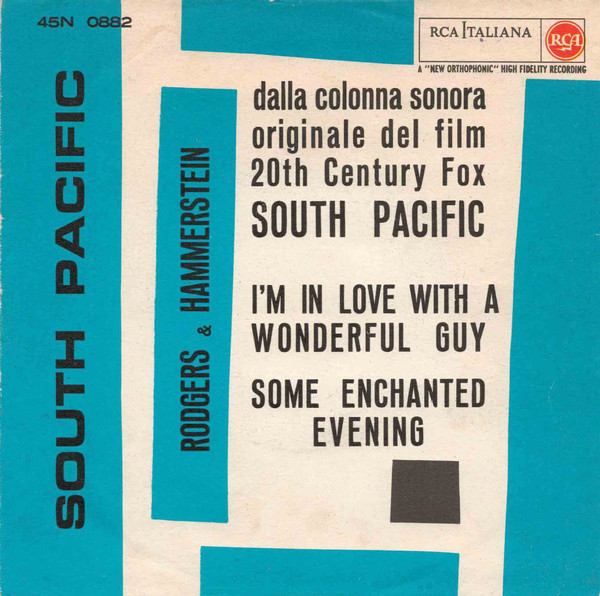 Nellie Forbush E The Ken Darby Singers / Emile De Becque - I'm In Love With A Wonderful Guy / Some Enchanted Evening | RCA Italiana (45N 0882) Nellie Forbush E The Ken Darby Singers / Emile De Becque - I'm In Love With A Wonderful Guy / Some Enchanted Evening | RCA Italiana (45N 0882)