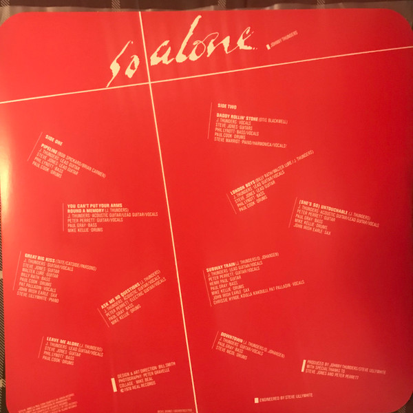 Johnny Thunders - So Alone | Real Records (RCV1 26982) - 4 Johnny Thunders - So Alone | Real Records (RCV1 26982) - 4