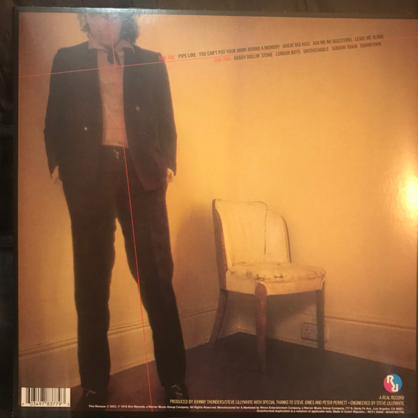 Johnny Thunders - So Alone | Real Records (RCV1 26982) - 3 Johnny Thunders - So Alone | Real Records (RCV1 26982) - 3