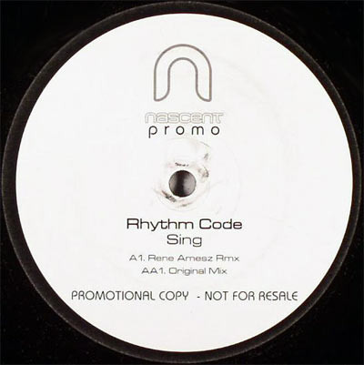 Rhythm Code - Sing | Nascent Recordings (nas019)